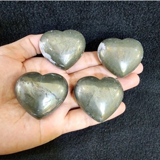 ไพไรต์ทรงหัวใจ(Pyrite Heart)หินไพไรต์ ไพไรต์ เพชรหน้าทั่ง(Pyrite)ชิ้นละ 450