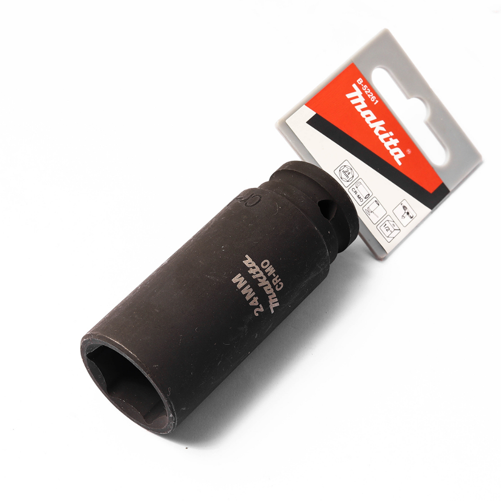 MAKITA มากีต้า MPB-52261 ลูกบล๊อกลมยาว แกน 1/2" 24X81MM IMPACT SOCKET 1/2" 24X81MM Code B-52261