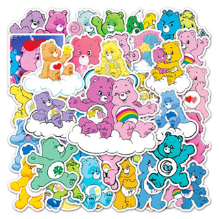 💮🧸พร้อมส่ง🧸💮 สติกเกอร์กันน้ำน้องหมีแคร์แบร์ (Care Bears) 50 ชิ้น น่ารักสุดดด ติดกระเป๋าเดินทาง ติดโทรศัพท์