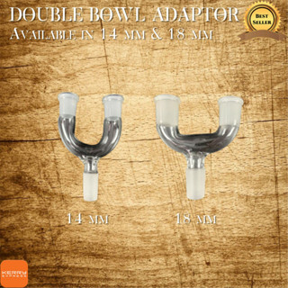 Double Bowl Adaptor 14mm &amp; 18mm