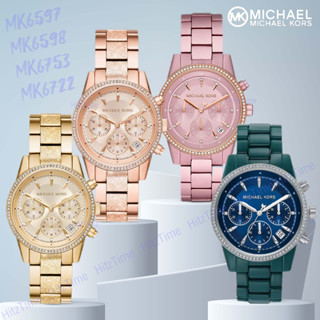 นาฬิกา MICHAEL KORS นาฬิกาข้อมือผู้หญิง แบรนด์เนมของแท้ รุ่น MK6753 MK6598 นาฬิกาข้อมือ MICHAEL KORS นาฬิกากันน้ำ