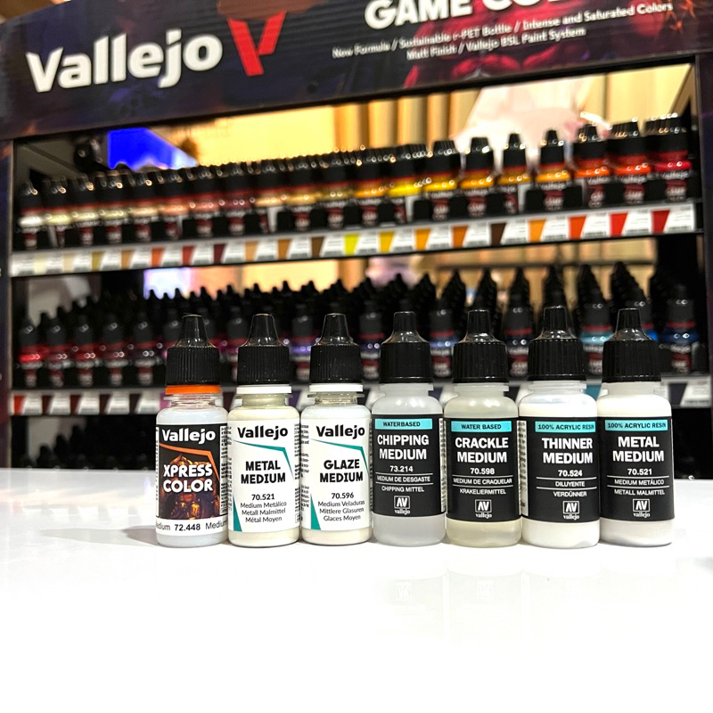 VALLEJO MEDIUM ตัวผสมสีสำหรับทา ของสีอะคริลิคสูตรน้ำ