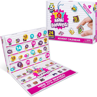 (ของแท้100%) 5 Surprise Toy Mini Brands Limited Edition Sample Pack by ZURU Advent Calendar with 24 Surprise