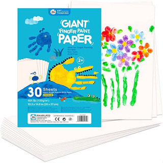 Joan Miro Finger Paint Paper 30 Sheets กระดาษวาดภาพสำหรับสี Finger Paint ของเล่นเด็ก 2-3 ขวบขึ้นไป