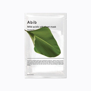 [พร้อมส่ง] Abib Mild acidic pH sheet mask Heartleaf fit(10 แผ่น)