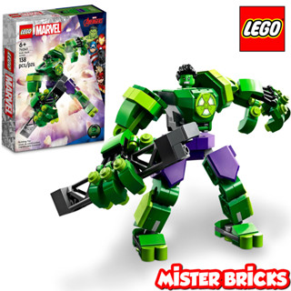 LEGO® 76241 Marvel Hulk Mech Armor Set - Superhero Building Kit for Action-Packed Play and Marvel Fans