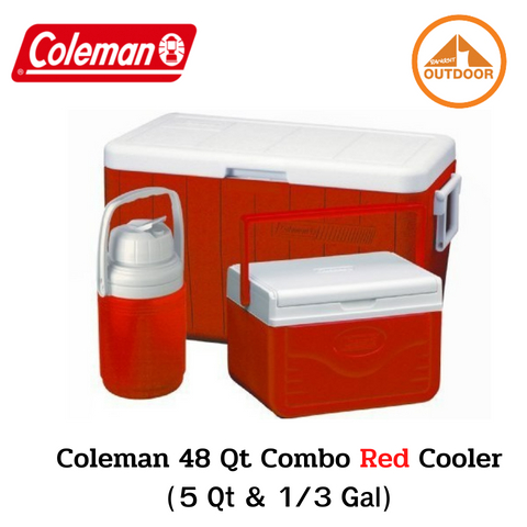Coleman 48Q Combo Cooler #RED
