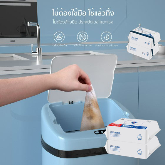 🧹ไม้ถูพื้น ใช้แล้วทิ้ง ไม้ม๊อบ กระดาษเปียก กระดาษแห้ง lazy mop ไม้ม็อบดันฝุ่น ผ้าถูพื้นแบบเปียก แห้ง - 4