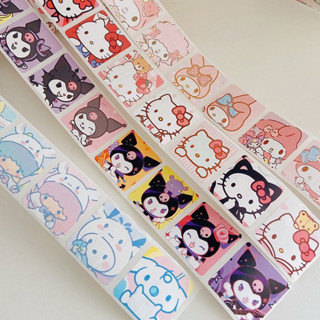 🌟Sanrio Sticker Roll 200ชิ้น Ver.3 สติ๊กเกอร์ซานริโอ้สไตล์ สติกเกอร์ม้วน สินค้าพร้อมส่ง ตกแต่งน่ารักมาก