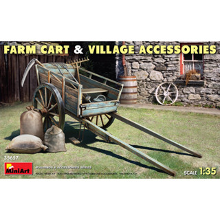 MINIART 35657 FARM CART &amp; VILLAGE ACCESSORIES [1/35]