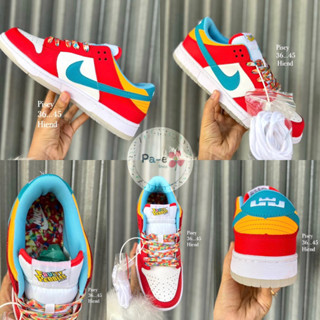 รองเท้า nike  Fruity Pebbles สินค้าถ่ายจากงานจริง [hi-end]รองเท้าผ้าใบ รองเท้า รองเท้าวิ่ง รองเท้า nike