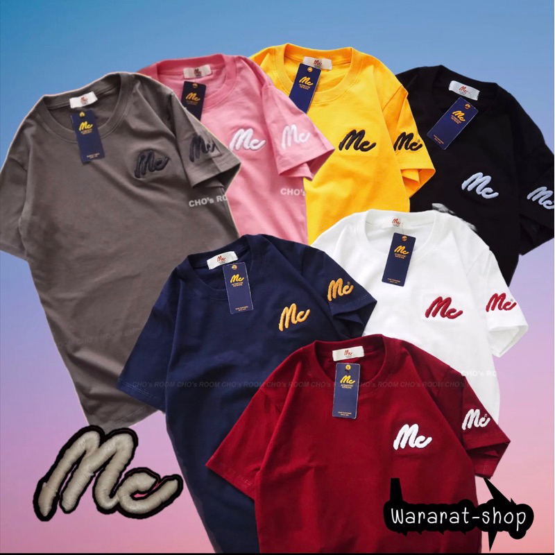 เสื้อยืด งานปักอก ปักแขน สินค้าขายดี(พร้อมส่ง)ใส่ได้ทั้งชายและหญิงS,M,L,XL,2XL