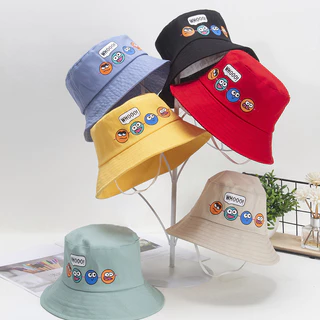 หมวกเด็ก 2-5 ขวบ หมวกบักเก็ตเด็ก Bucket มีสายคล้องคาง หมวกแฟชั่น