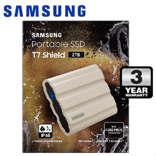 Samsung 2TB T7 Shield Portable SSD USB3.2 (Beige)