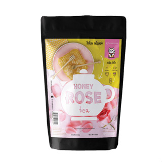 ผงชานมกุหลาบน้ำผึ้งพร้อมชง 500 กรัม (Instant Honey Rose Milk Tea Powder)