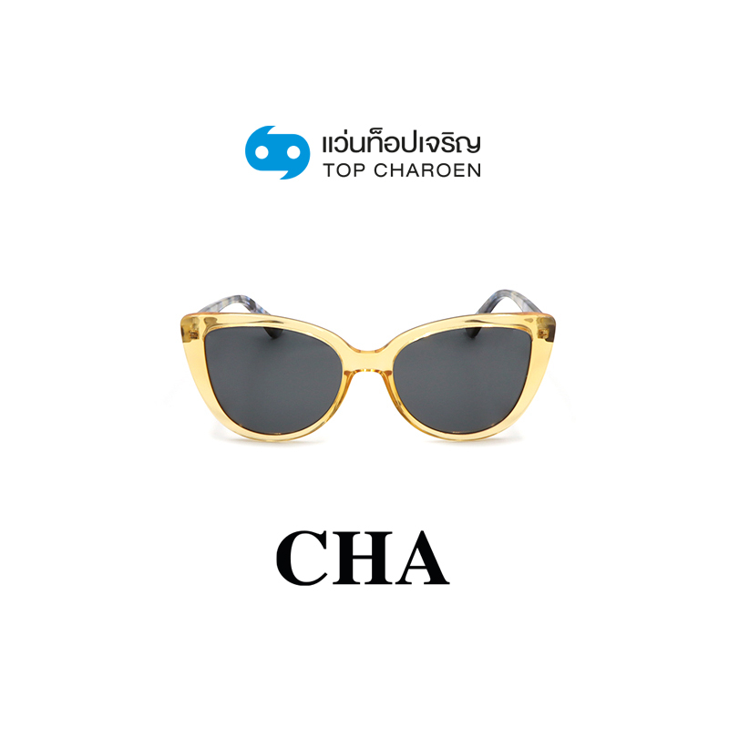 CHA แว่นกันแดดทรงCat-Eye YC39008-C8 size 54 By ท็อปเจริญ