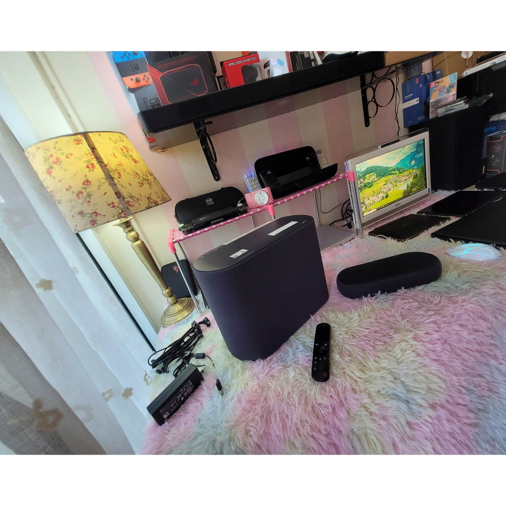 ลำโพง LG Éclair SoundBar รุ่น QP5W พลังเสียง 3.1.2 Ch 320Wระบบเสียงพัฒนาร่วมกับ MERIDIAN Dolby Atmos