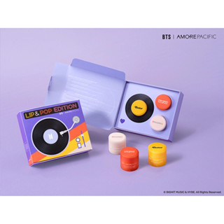 ลิป BTS l AMOREPACIFIC LIP SLEEPING MARK LIP &amp; POP EDITION [เซท 3 ชิ้นพร้อมกล่อง]