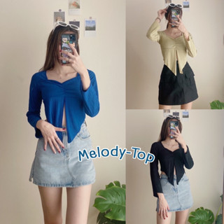 Melody-Top | เสื้อแขนยาวปลายแหลมสไตล์y2k