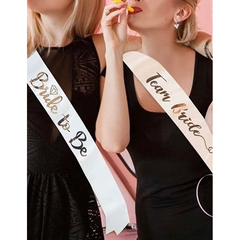 พร้อมส่งจากไทย สายสะพายเจ้าสาว เพื่อนเจ้าสาว bride to be Team bride คอนเกรท congrats วันเกิด Happy birthday แต่งงาน