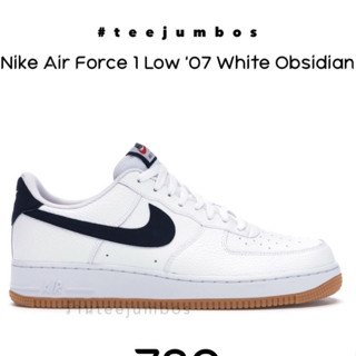 รองเท้า Nike Air Force 1 Low 07 White Obsidian 🌵🌈🔥 สินค้าพร้อมกล่อง รองเท้าสีขาว