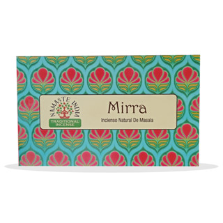 Natural Efe  Indian incense sticks - NAMASTE Mirra  ธูปหอม มดยอบ / Box Set (12 Boxes)