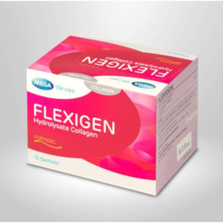 (ซื้อ 2 กล่อง แถม 1 กล่อง) MEGA Flexigen 10,000 mg. 15 ซอง คอลลาเจนบำรุงข้อ รสชาตดี ไม่เหม็นคาว