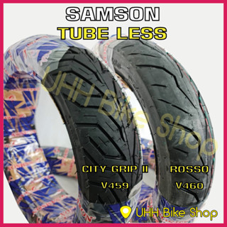 ยางนอกมอเตอร์ไซค์ ขอบ 14 ยางเรเดียล SAMSON (TUBE LESS)