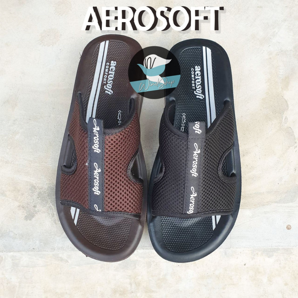 Aerosoft No.4901 รองเท้าแตะผู้ชาย แอโร่ซอฟ รองเท้าสวม เพื่อสุขภาพ (AS4901)