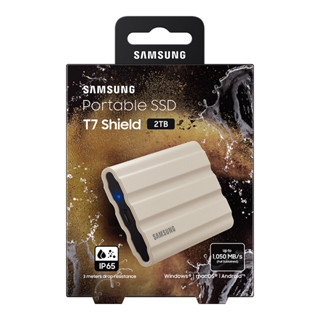 Samsung 2TB T7 Shield Portable SSD USB3.2 (Beige)