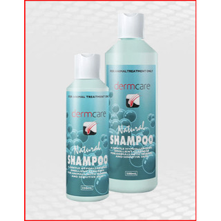 Dermcare Natural Shampoo 250ml. Exp.10/2024 แชมพูสุนัขแพ้ง่าย สูตรอ่อนโยน ผิวบอบบาง