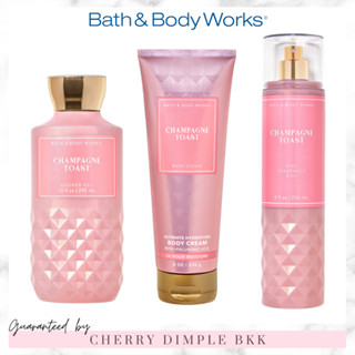 🍒ของแท้·ส่งไว·ถูก🍒BATH AND BODY WORKS กลิ่นฮิต "CHAMPAGNE TOAST" โลชั่น ครีมอาบน้ํา น้ำหอม เทียนหอม เจลล้างมือ