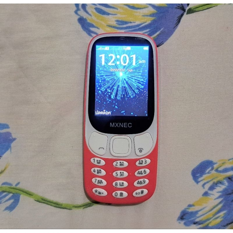 MXNEC มือถือปุ่มกด สีชมพู ทรง 3310 รองรับ 3G สวย ใช้งานได้ปกติ ใช้สำรอง