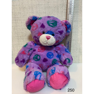 ตุ๊กตาหมีสีม่วง Build a bear ของแท้ สภาพ93%