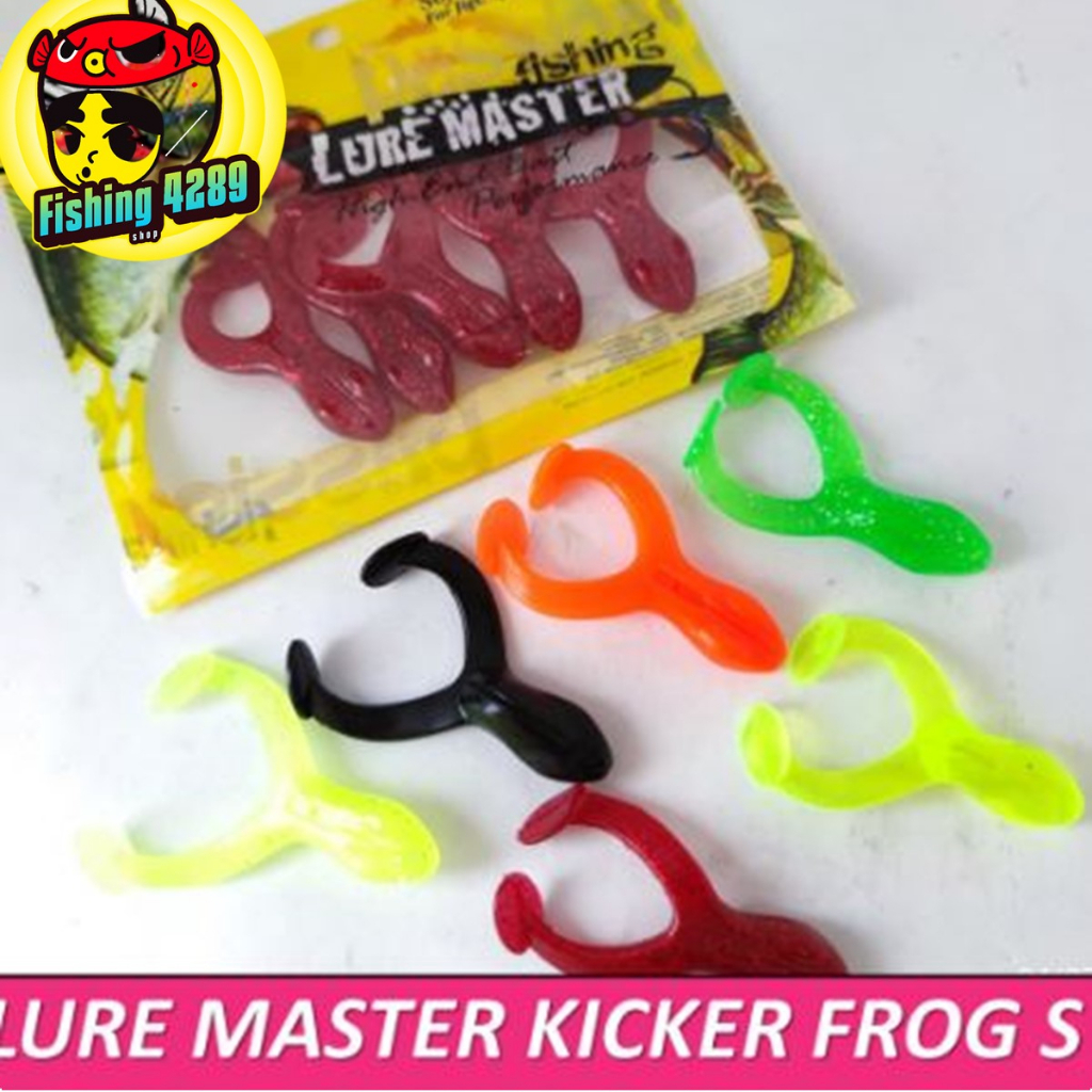 เหยื่อปลอม เหยื่อยาง LURE MASTER KICKER FROG (S) แพ็ค 5 ตัว