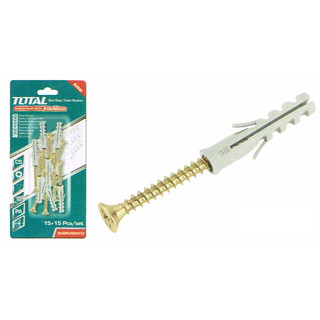 Total สกรูเกลียวปล่อยแฉกเลียบ + พุก (screw) wjspk4504512 ขนาด 4*40mm