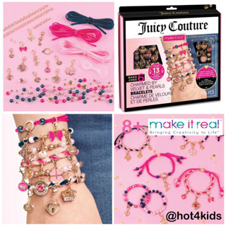 ✅ Make it real D.I.Y. เซ็ททำสร้อยลูกปัด JUICY COUTURE CHARMED VELVET &amp; PEARLS BRACELETS💰จ่ายปลายทางได้ 💵 แท้💯 จากอเมริกา