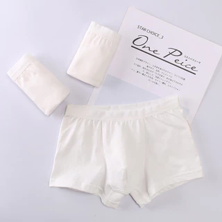 ShopAt.Two [SV-white] แพ็ค 3 ตัว กางเกงในเด็กสีขาว ผ้าฝ้ายนุ่ม ยืดหยุ่น สวมใส่สบาย ระบายอากาศ