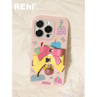 Rehi birthday case เคสนิ่มลายเค้กวันเกิด