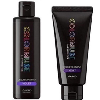 Shiseido COLORMUSE Color Silver Shampoo Violet / Treatment Violet แชมพูม่วง ชิเซโด้ Color Muse แชมพูล้างไรเหลือง