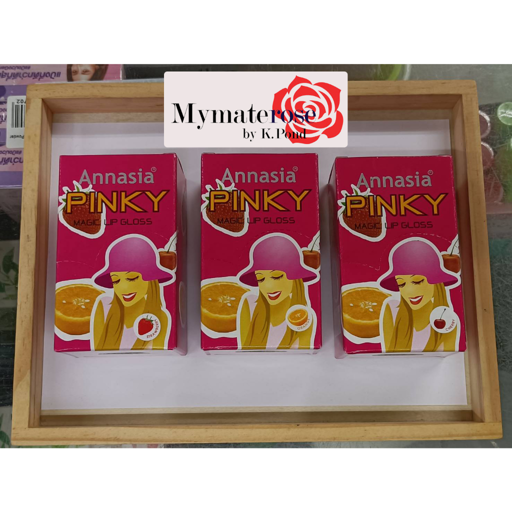 Annasia Pinky Magic Lip Gloss แอนนาเซีย พื้งกี้ เมจิค ลิปกลอส เปลี่ยนสี ขายแยกชิ้น