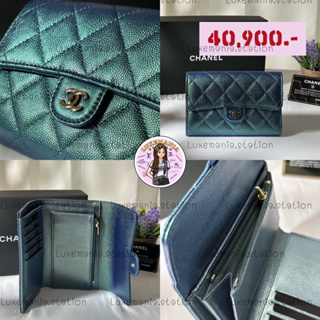 👜: New!! Chanel Trifold Wallet Medium 6” ‼️ก่อนกดสั่งรบกวนทักมาเช็คสต๊อคก่อนนะคะ‼️