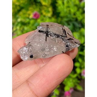 ก้อน ไหมดำ ควอตซ์ แก้วขนเหล็ก Black Rutilated Quartz Rough 69.94 กะรัต Cts. พลอยแท้ อัญมณีมงคลประจําวันเกิด เครื่องประดั