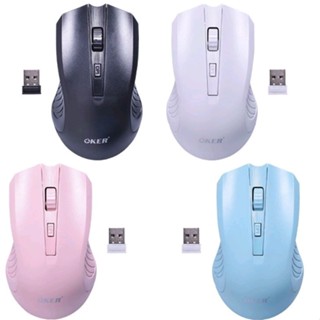 NEW🚀ส่งเร็ว🚀 OKER เมาส์ไร้สาย 2.4GWIRELESS MOUSE DPI3200 OKER M857