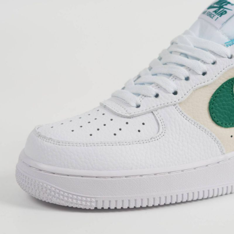 ของแท้ 100% Nike Air Force 1 Low Embedded White Green Black