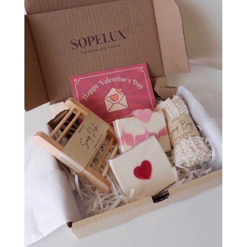 (พร้อมส่ง) Special gift set เซ็ทสบู่น้ำมันธรรมชาติ ของขวัญวันเกิด/วันวาเลนไทน์/ของขวัญให้ผู้ใหญ่