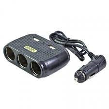 ที่เสียบช่องจุดบุหรี่ เพิ่มช่อง USB 2 ช่อง ที่จุดบุหรี่ 3 ช่อง INCAR 1512