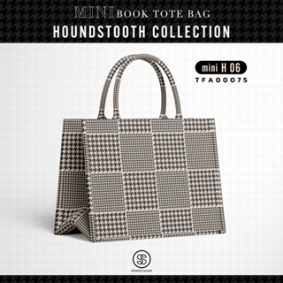 กระเป๋า Mini Book tote bag HOUNDSTOOTH COLLECTION รหัส TFA00075 #ไม่ใส่ชื่อ #SOdAbag