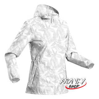 [พร้อมส่ง] เสื้อแจ็คเก็ตกันฝนผู้หญิงสำหรับใส่เดินในเส้นทางธรรมชาติ Womens Water-repellent Hiking Jacket