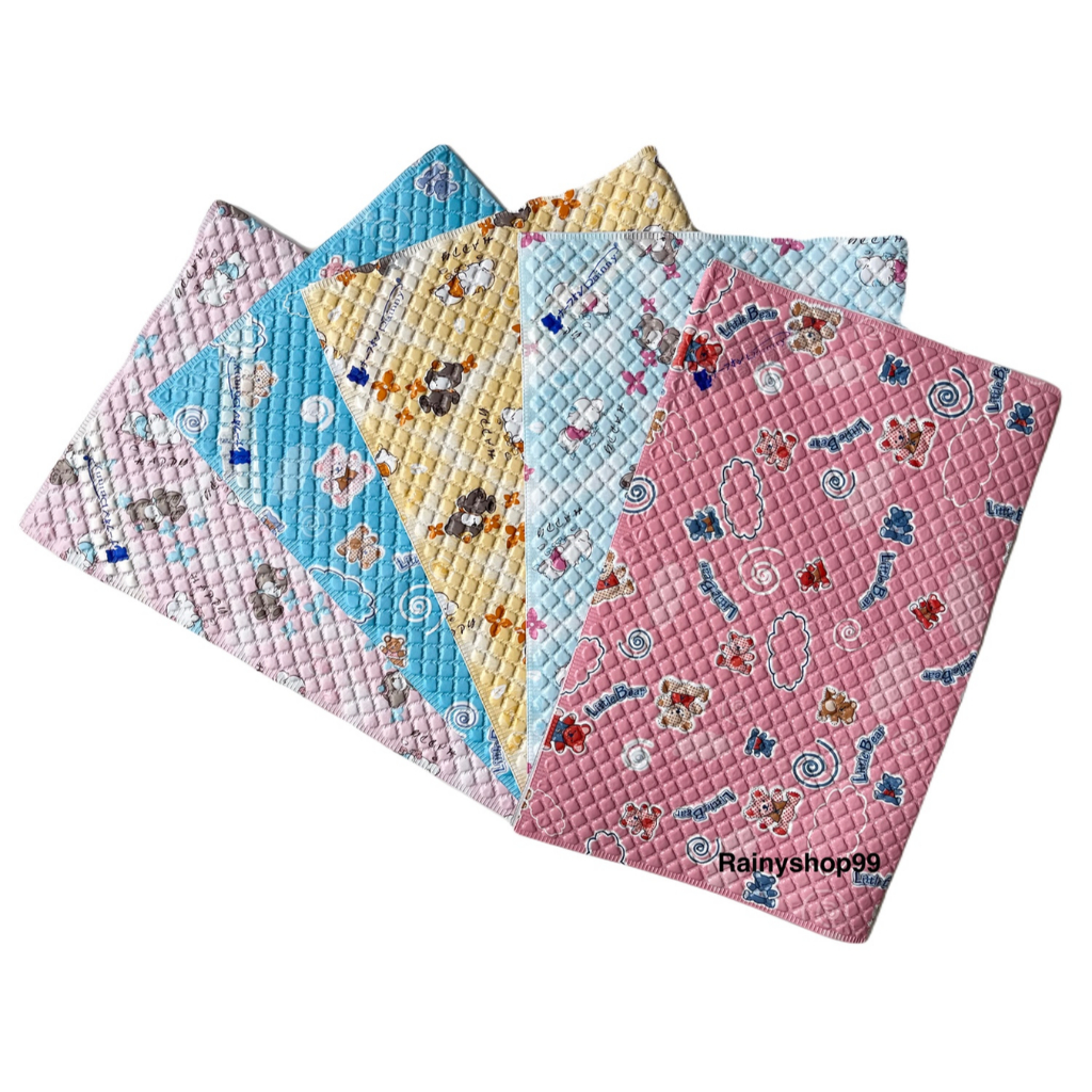 ผ้ายางรองกันเปื้อนญี่ปุ่น Rainny ผ้ายางรองฉี่ ผ้ายางกันน้ำ (Size L) ขนาด 57x82 ซม. เเละ (Size S) ขนาด 44x58 ซม.
